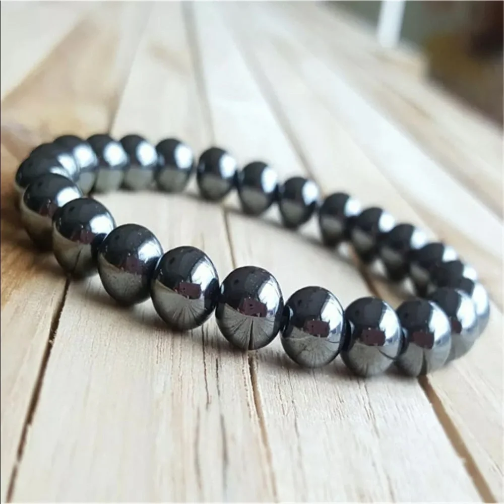 Genuine Hemetite gemstone bracelets